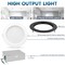 Luxrite 6 Inch LED Recessed Downlight 5CCT 2700K-5000K 18W 1800LM Dimmable Wet Rated IC Rated Black LR22636 LR22656-1PK - alternate 2